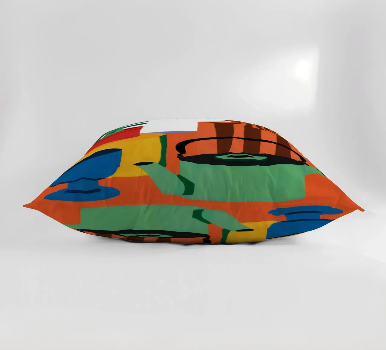 Kettle and Pot Stillness decorative cushion by Sentinel Glow
