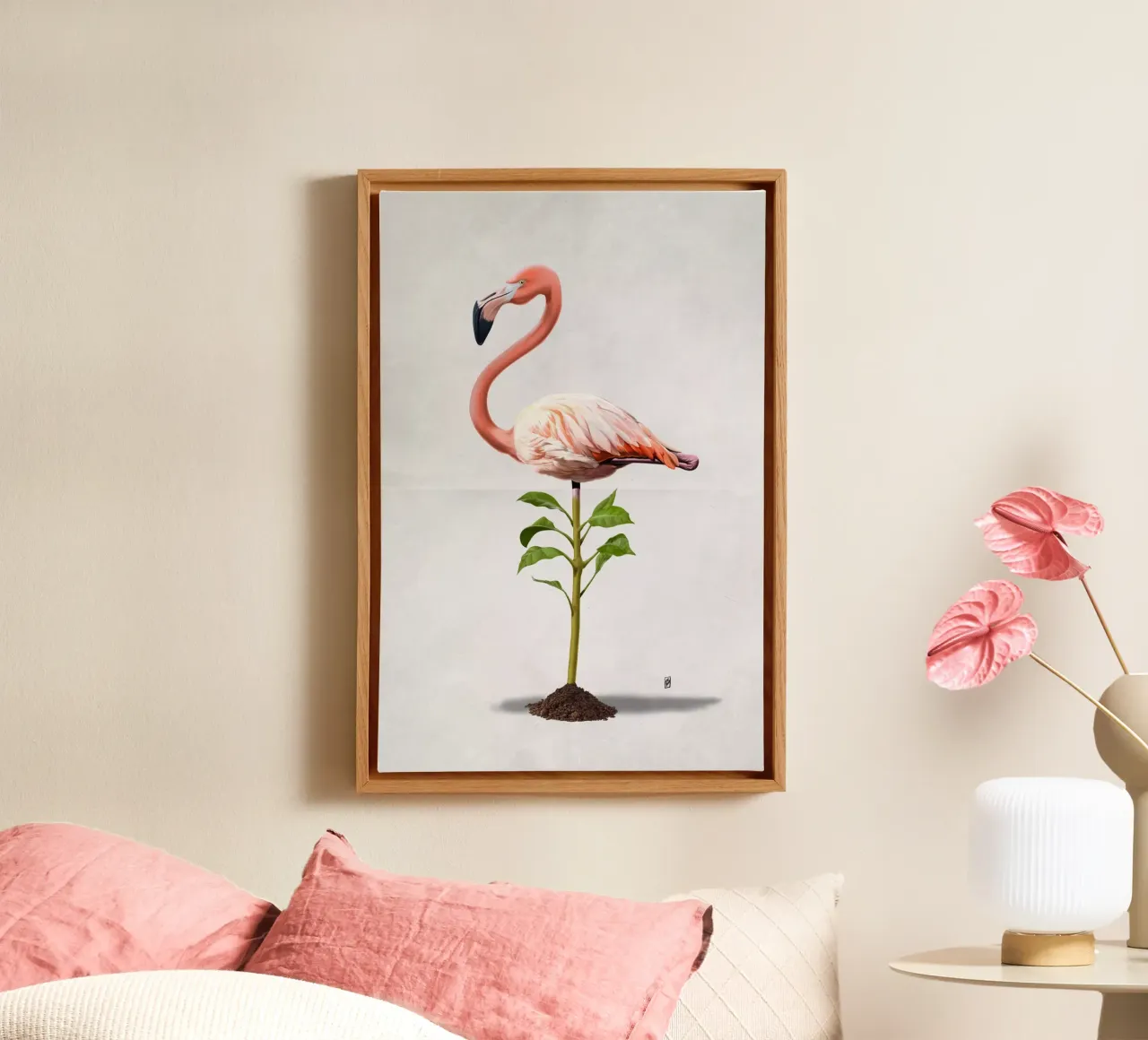 Planted (Wordless) tela con Cornice a cassetta da Rob Art | Illustration