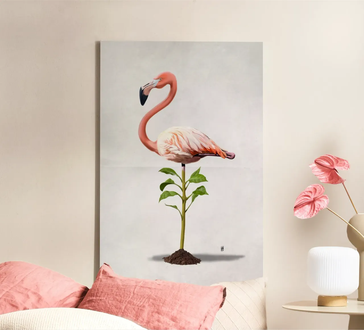 Planted (Wordless) tela con Cornice a cassetta da Rob Art | Illustration