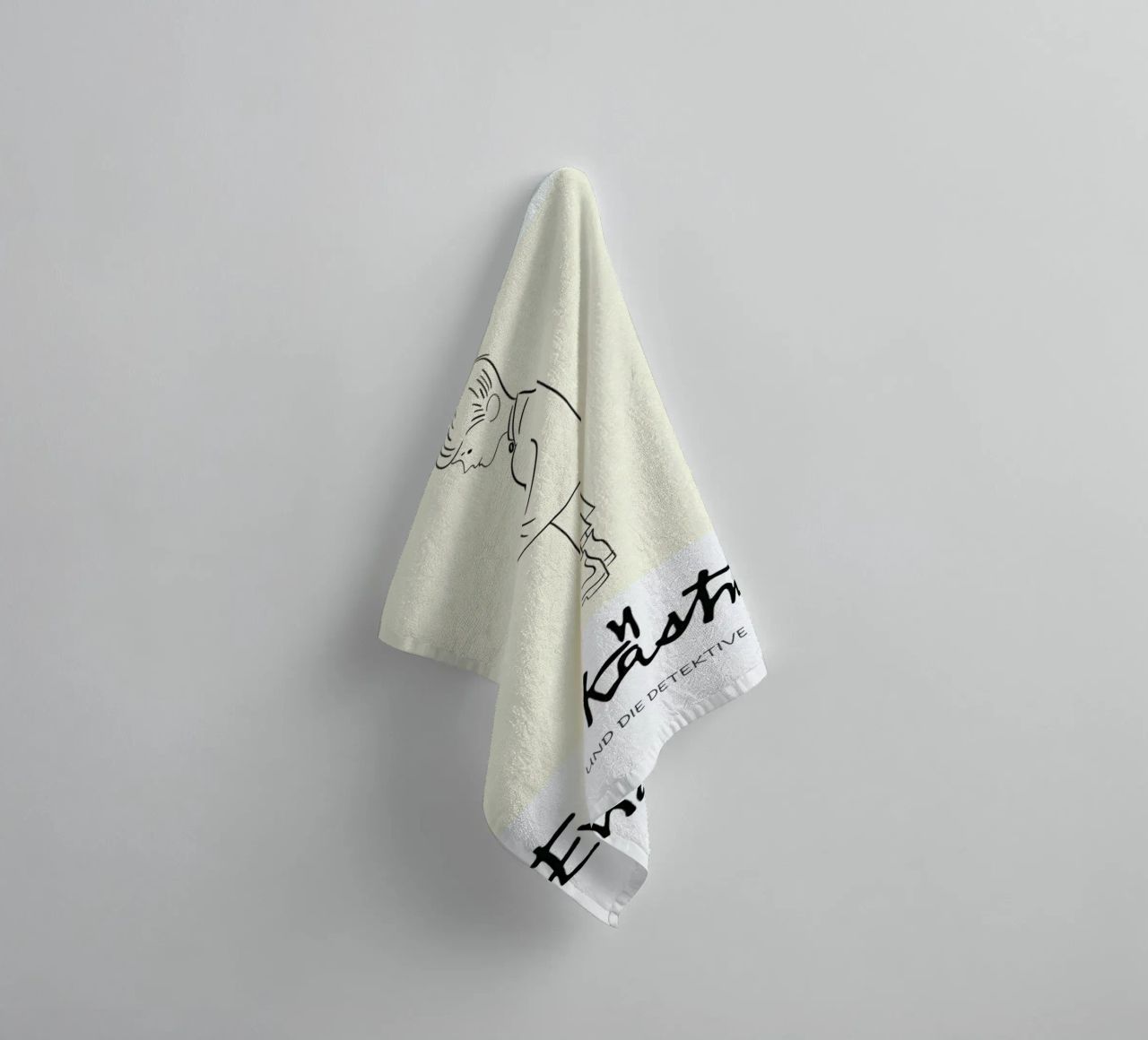 Erich Kästner 2 towel by Little Flourishes