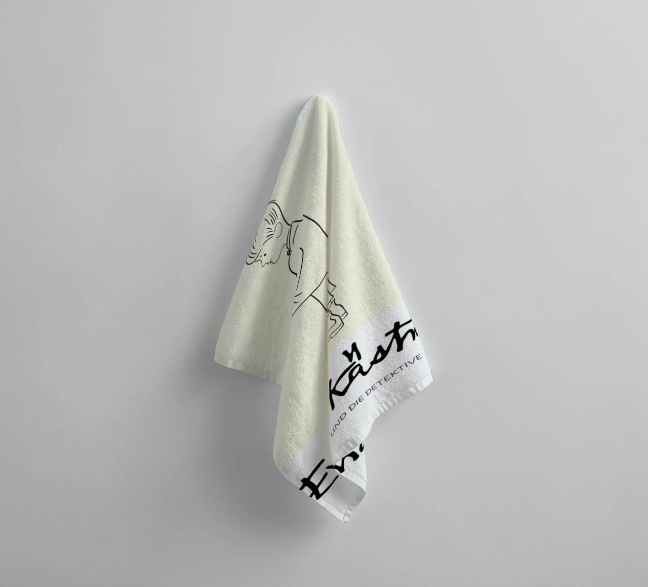Erich Kästner 2 towel by Little Flourishes
