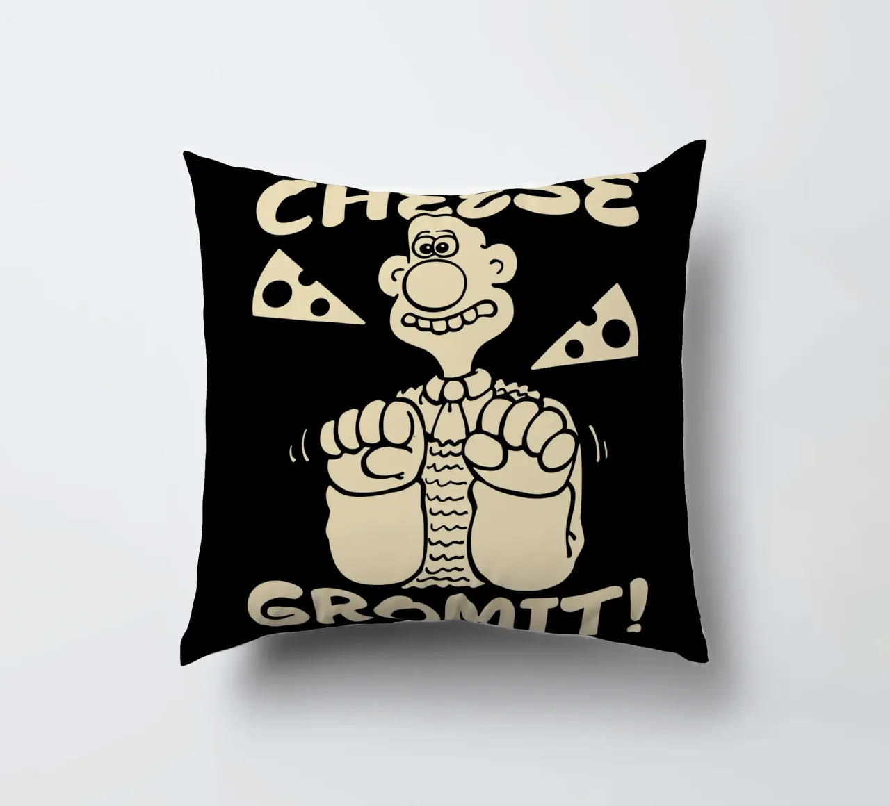 Feathers McGraw Cheese Gromit cuscino da vantobbin
