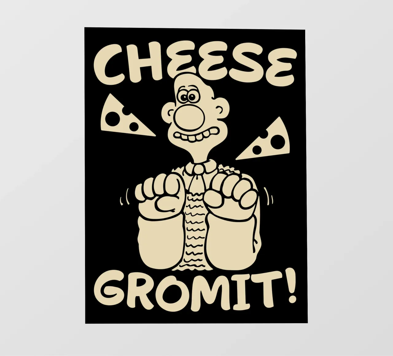 Feathers McGraw Cheese Gromit pellicola backlit da vantobbin