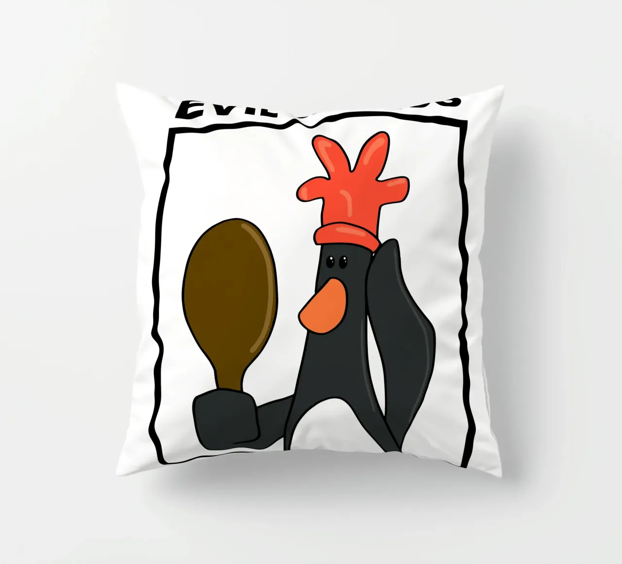 Feathers McGraw Evil Genius cuscino da vantobbin