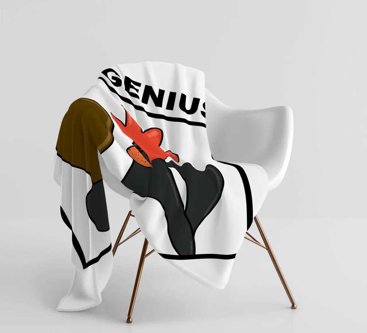 Feathers McGraw Evil Genius coperta in pile da vantobbin