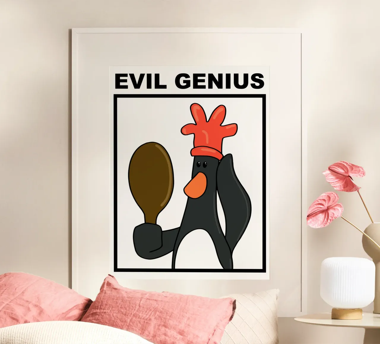 Feathers McGraw Evil Genius carta hahnemühle da vantobbin