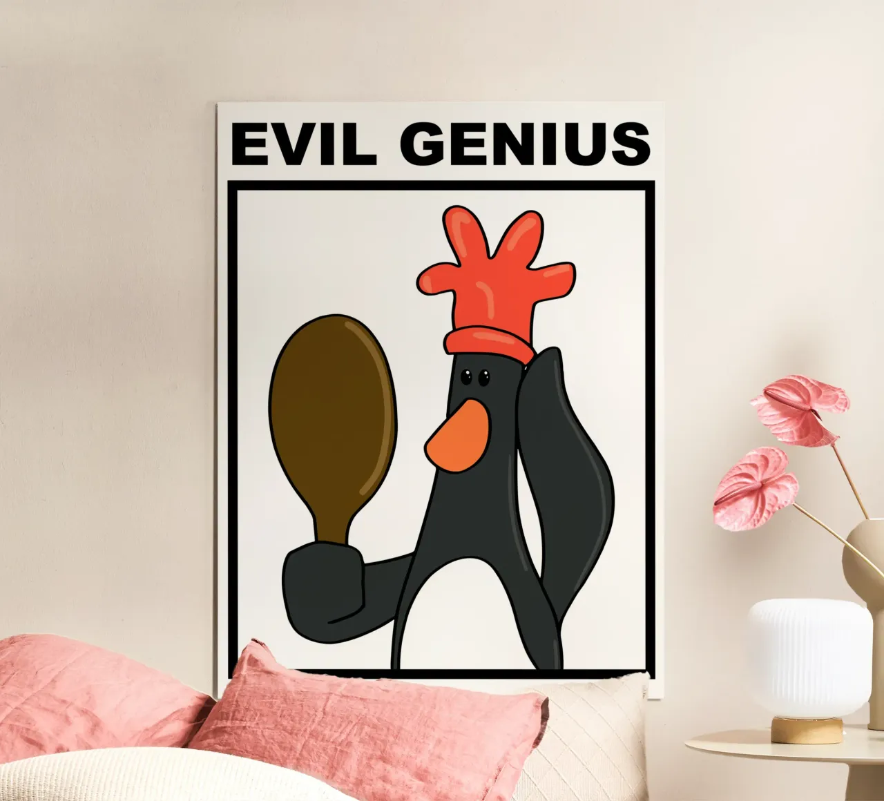 Feathers McGraw Evil Genius carta hahnemühle da vantobbin