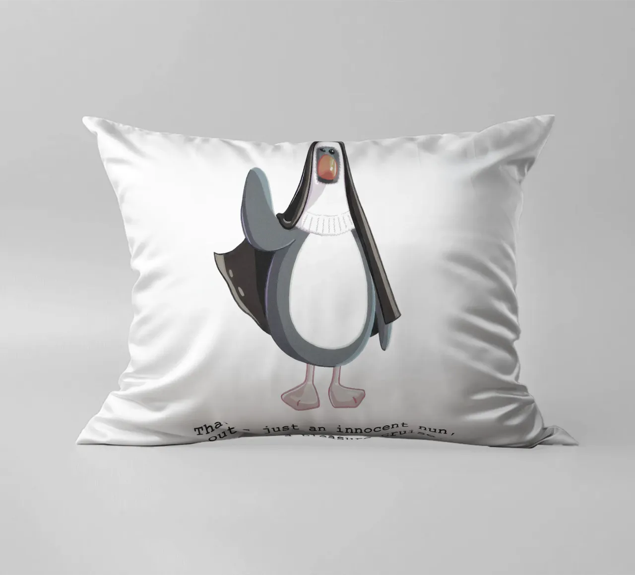 Feathers McGraw Innocent Nun cuscino da vantobbin