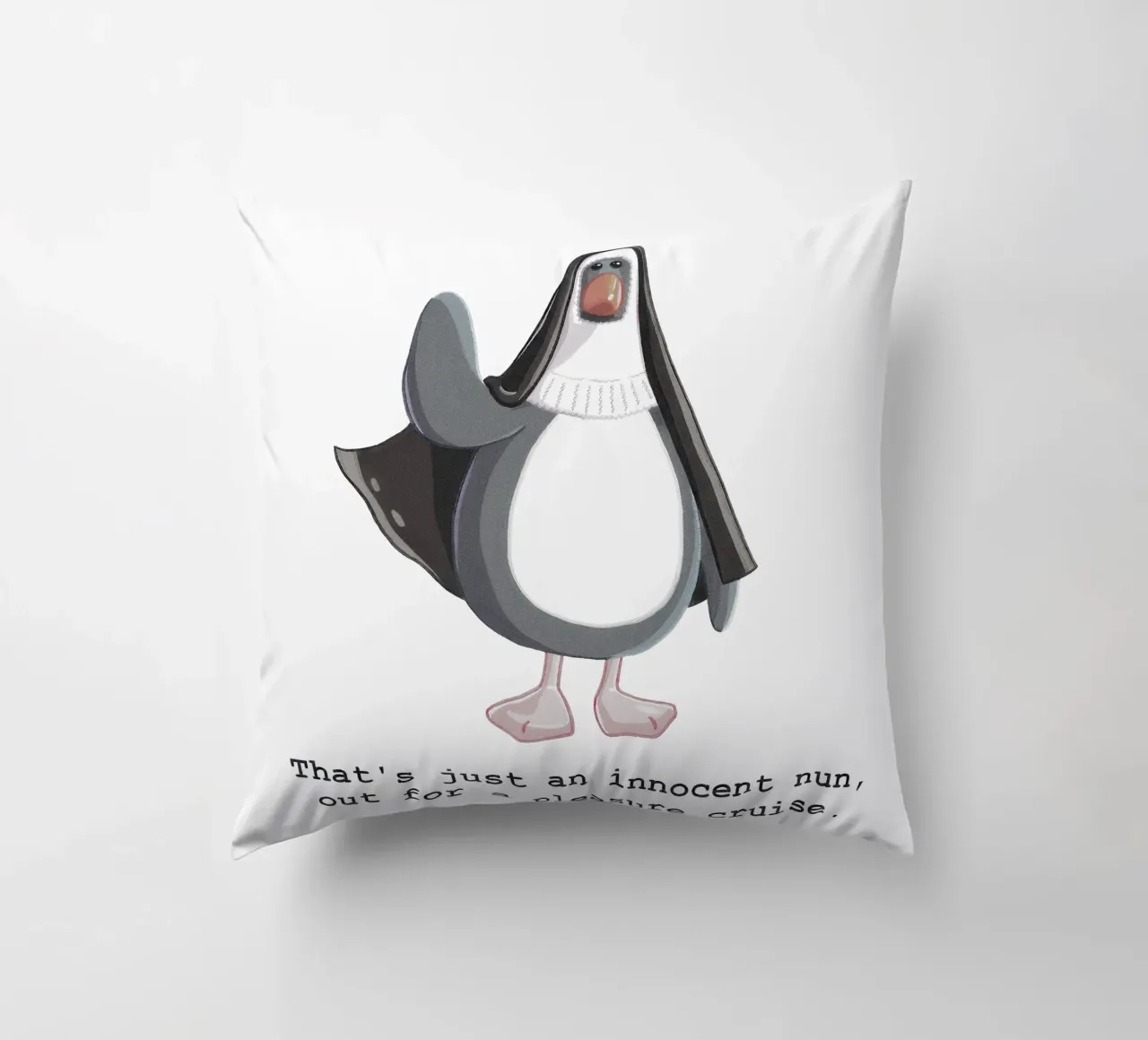 Feathers McGraw Innocent Nun cuscino da vantobbin