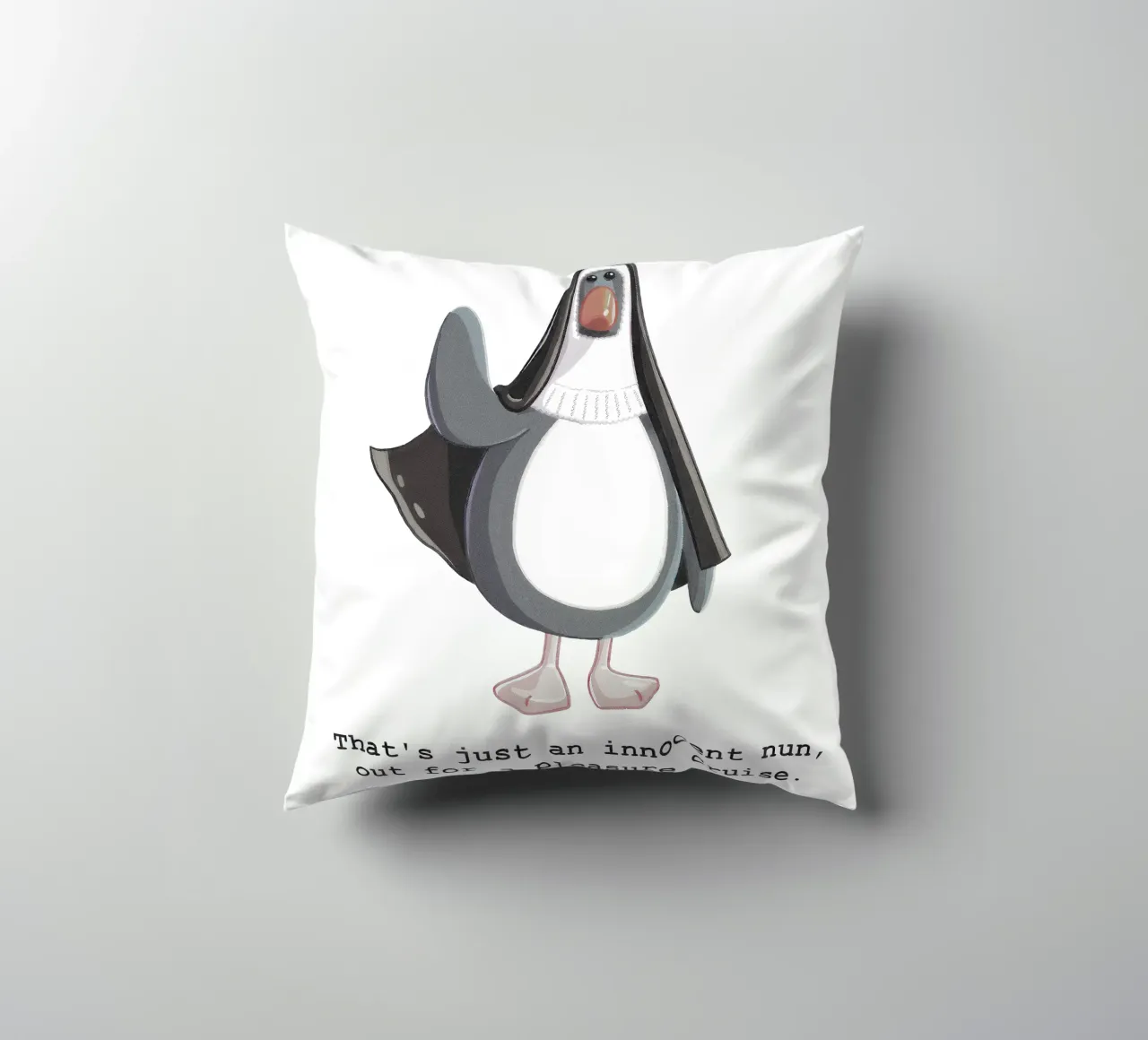 Feathers McGraw Innocent Nun cuscino da vantobbin