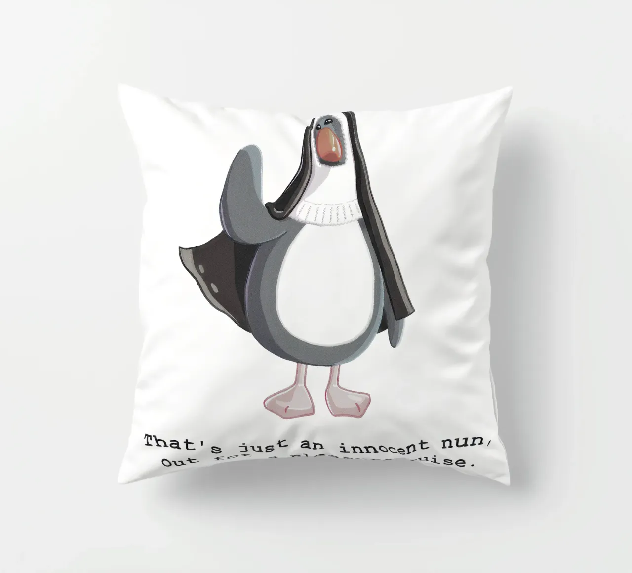 Feathers McGraw Innocent Nun cuscino da vantobbin