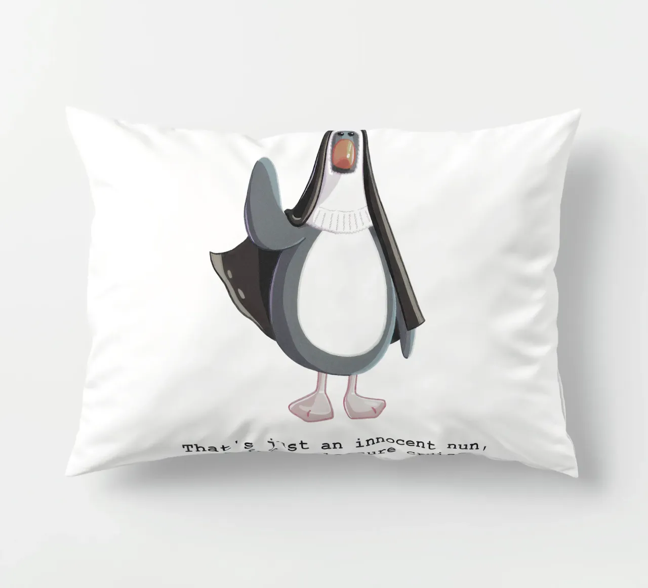 Feathers McGraw Innocent Nun cuscino da vantobbin