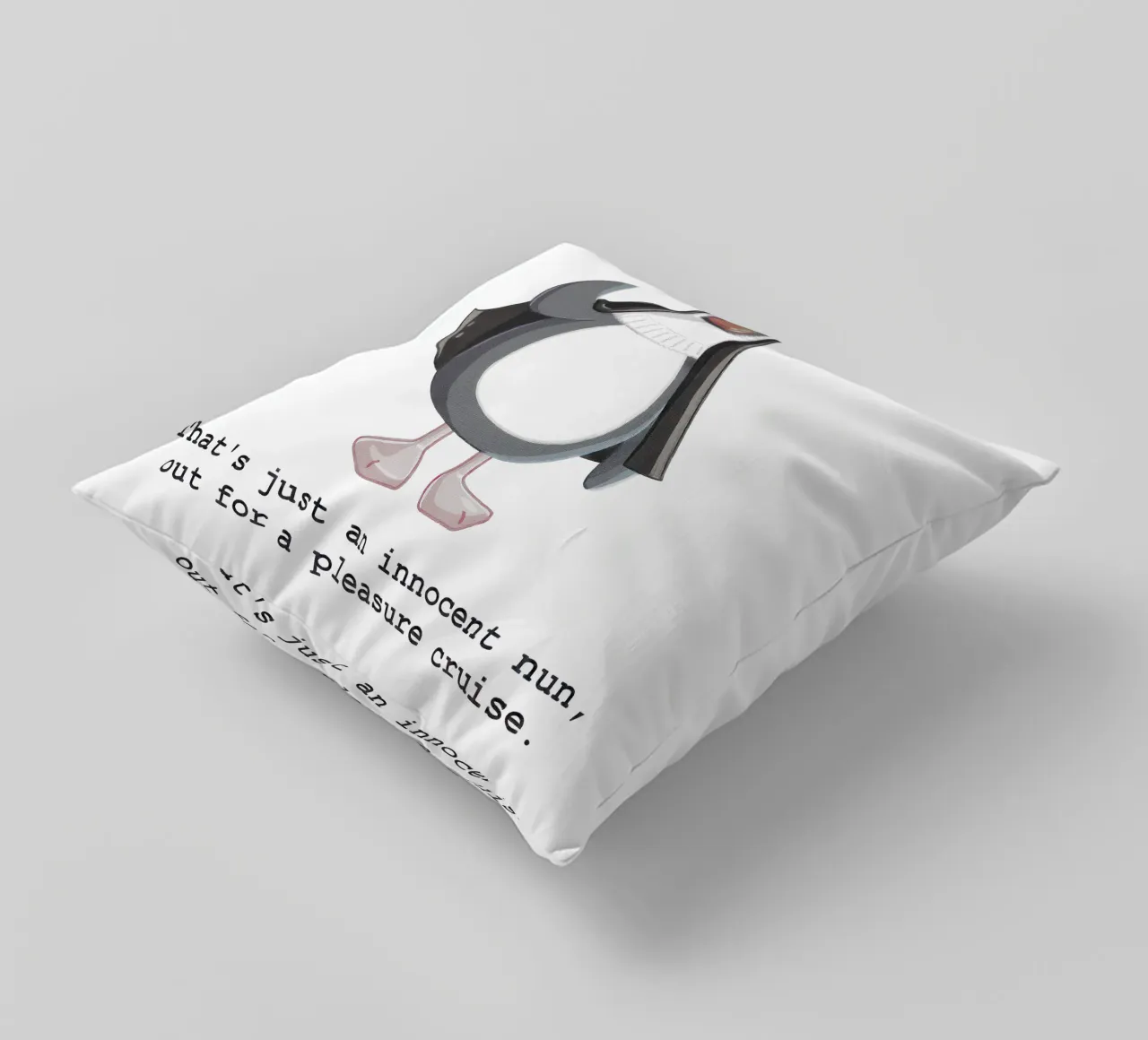 Feathers McGraw Innocent Nun cuscino da vantobbin