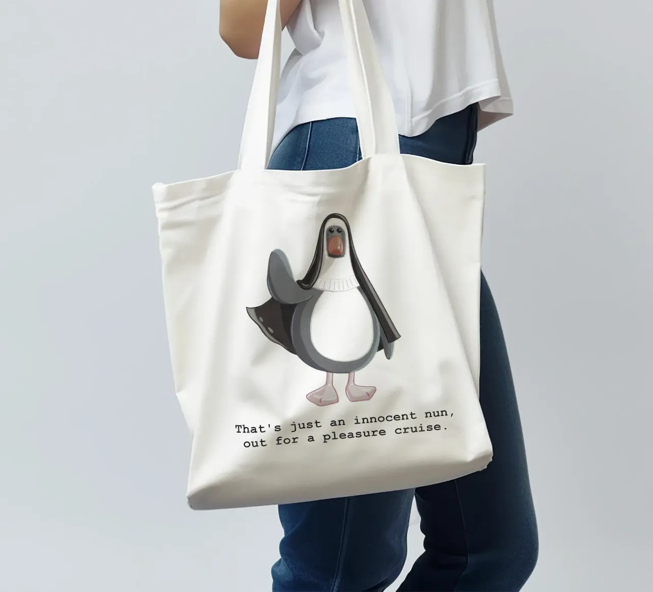Feathers McGraw Innocent Nun borsa in juta da vantobbin