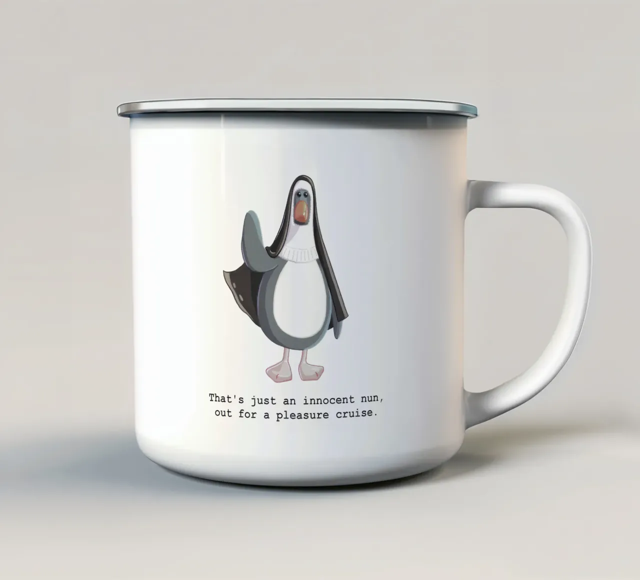 Feathers McGraw Innocent Nun tazza in smalto da vantobbin