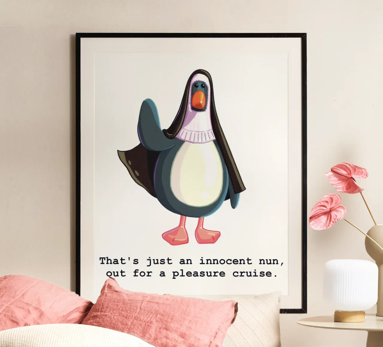 Feathers McGraw Innocent Nun poster da vantobbin