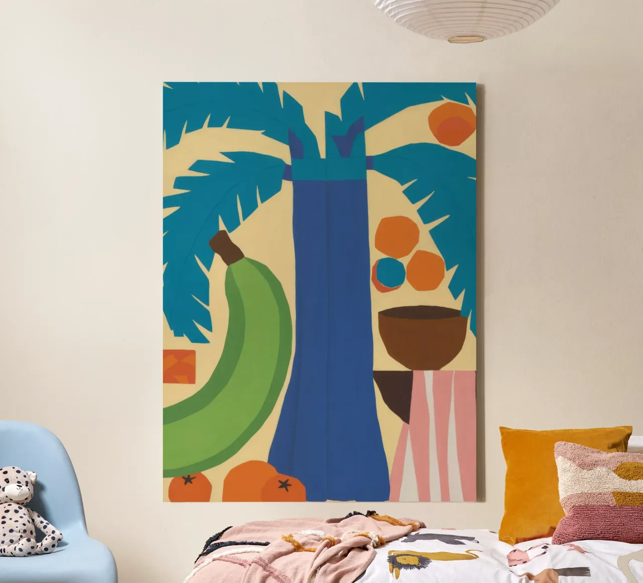 Frutta tropicale Banana tela con Cornice a cassetta da Sentinel Glow