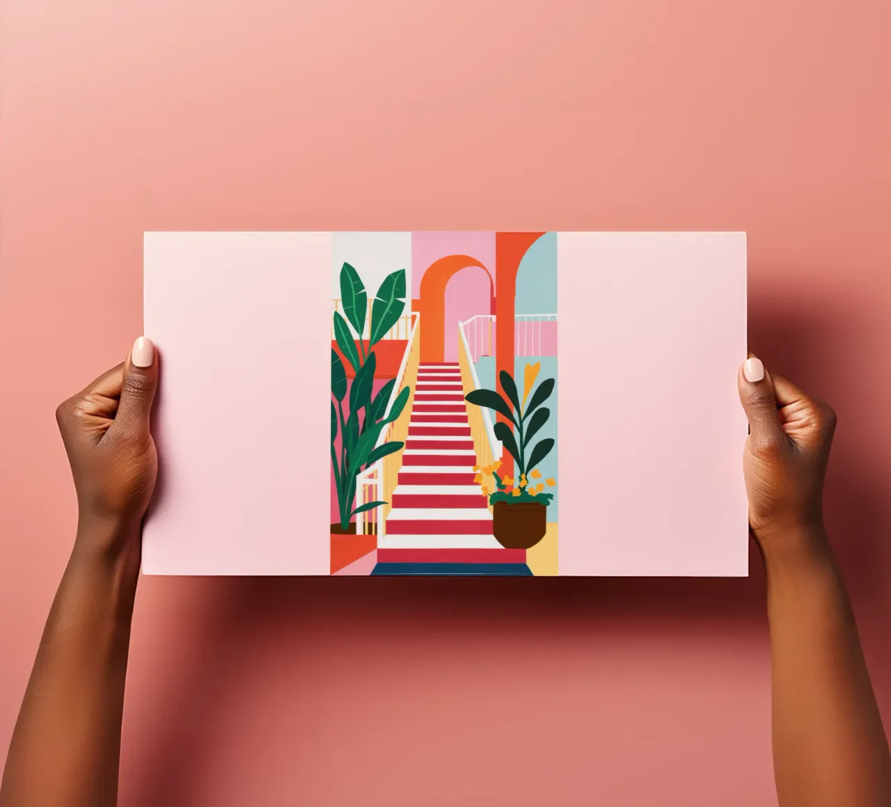 Pink Steps Garden Path sticker sheet by Pale Aura