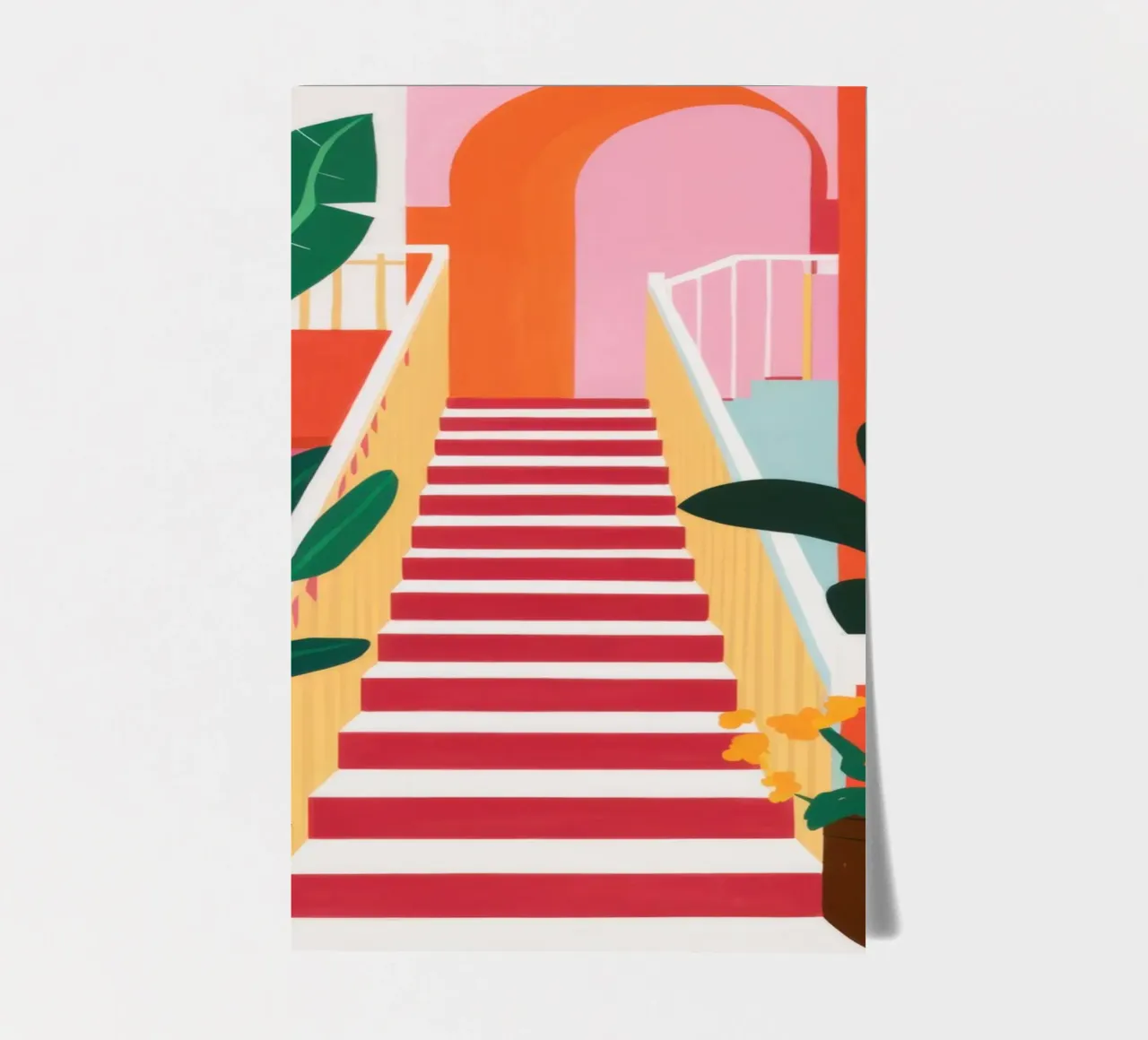 Pink Steps Garden Path sticker sheet by Pale Aura