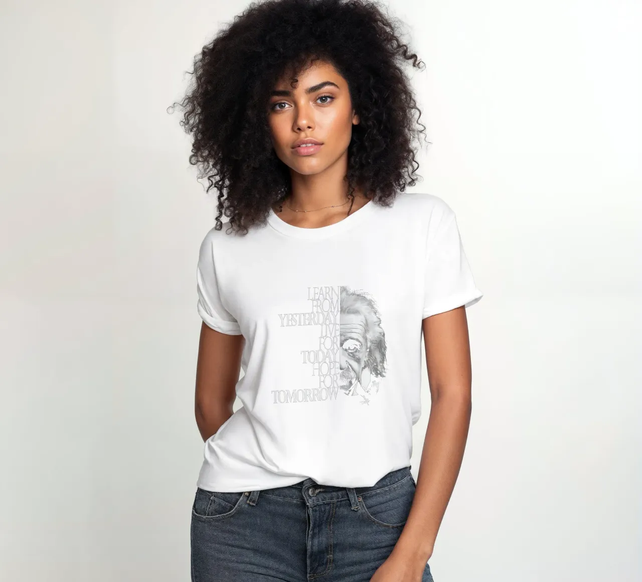 Albert Einstein Quote Frauen T-Shirt von NextPixel