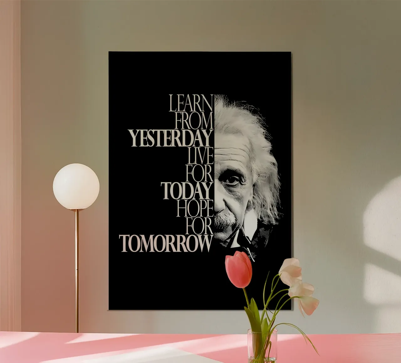 Albert Einstein Quote alluminio dibond da NextPixel