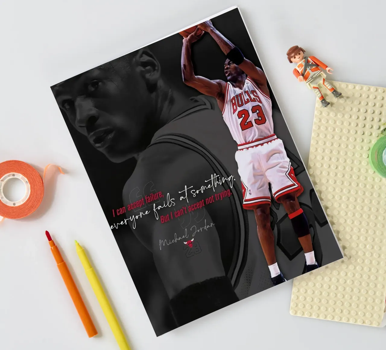 Can't Accept Not Trying notebook by Jill Hanner