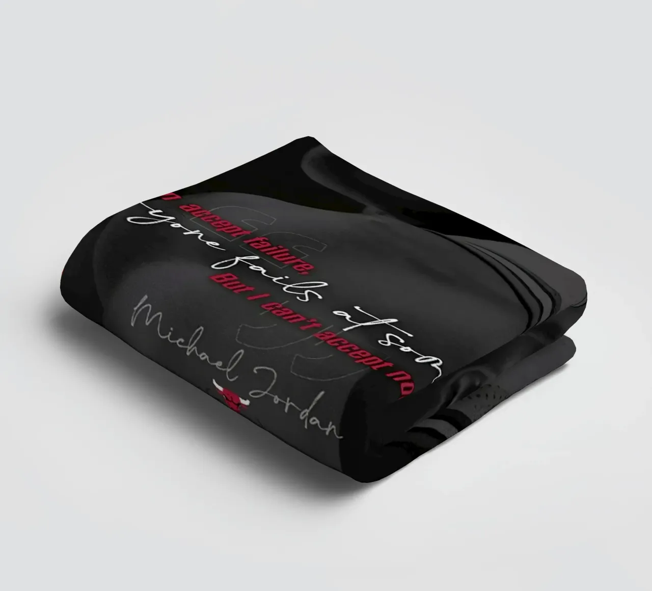 Can't Accept Not Trying towel by Jill Hanner