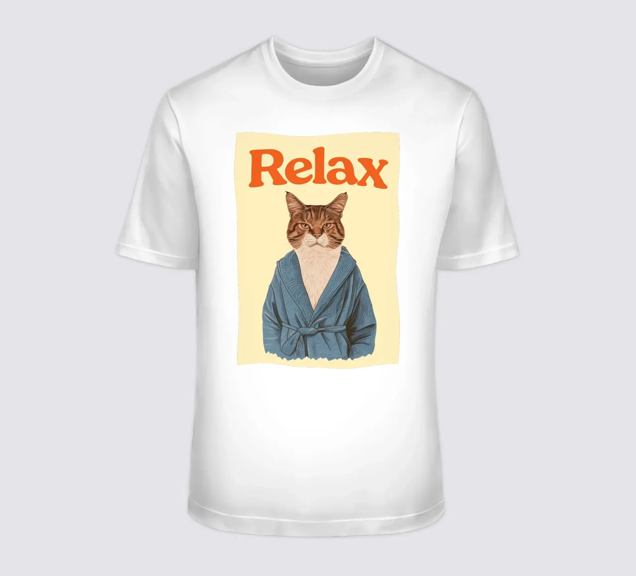 Funny Cat Relax Bathroom t-shirt by oneroad