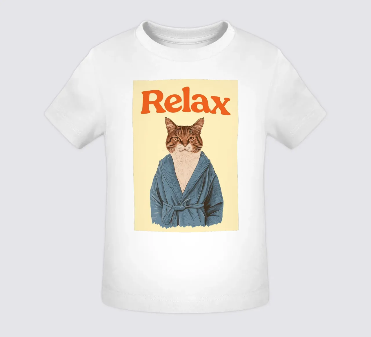 Lustige Katze Relax Bad Baby T-Shirt von oneroad