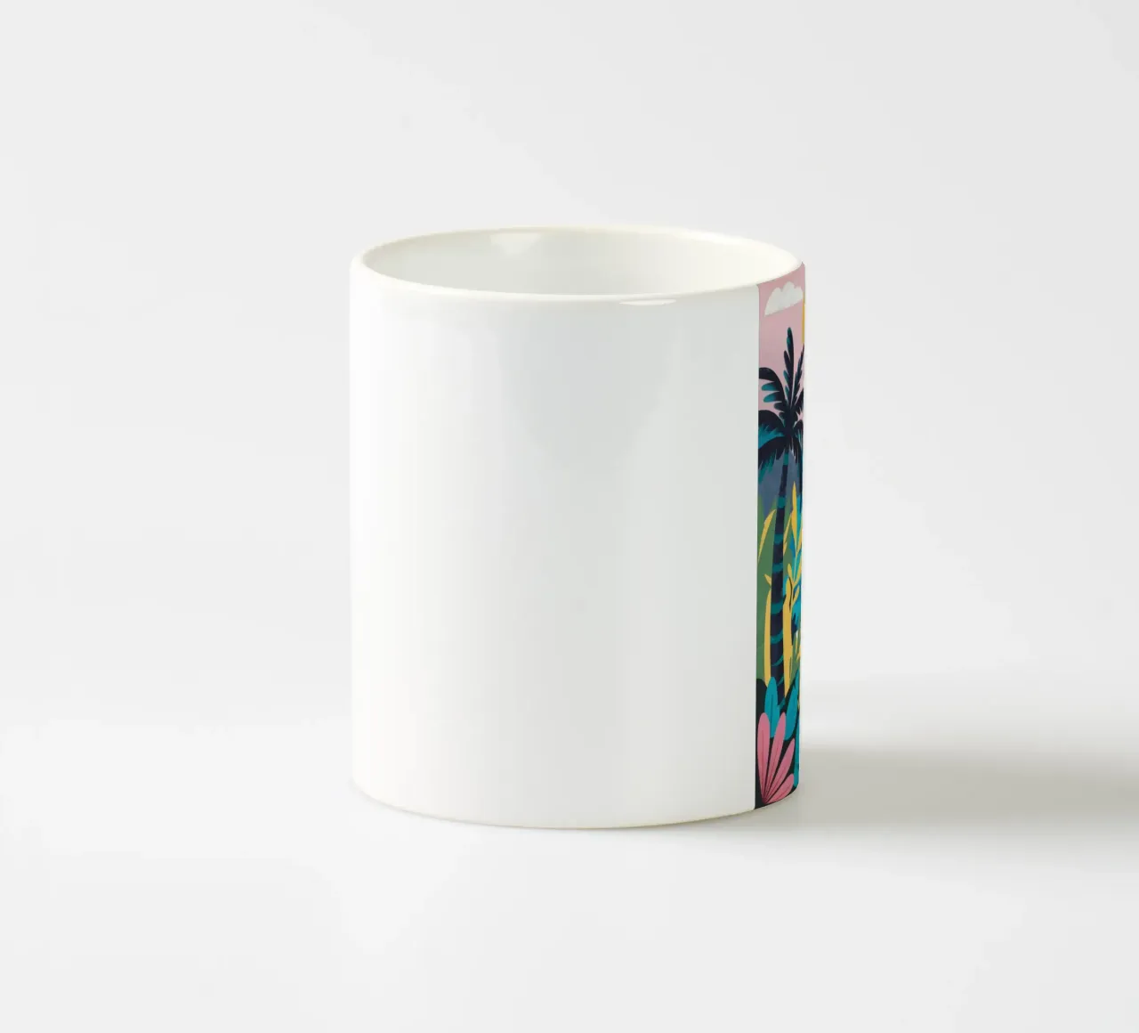 Palme del cielo rosa tazza in ceramica da Sentinel Glow