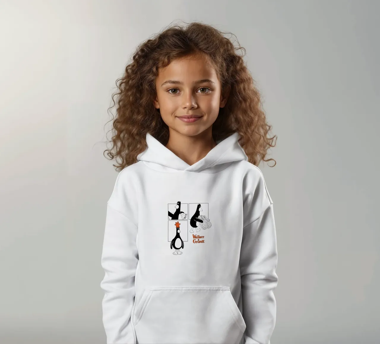 Feathers McGraw Noir Strip felpa bambino con cappuccio da vantobbin