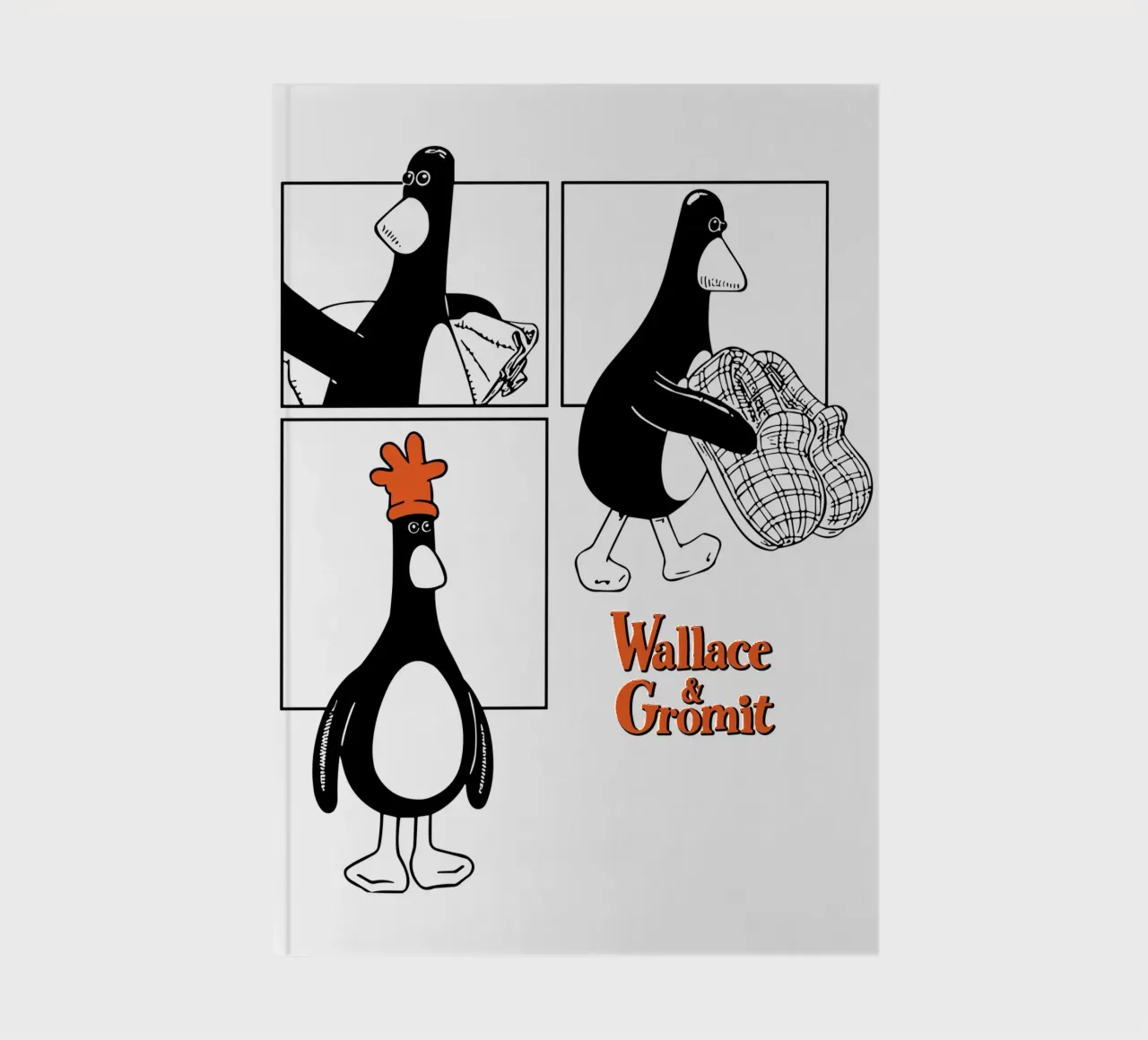 Feathers McGraw Noir Strip notebook by vantobbin