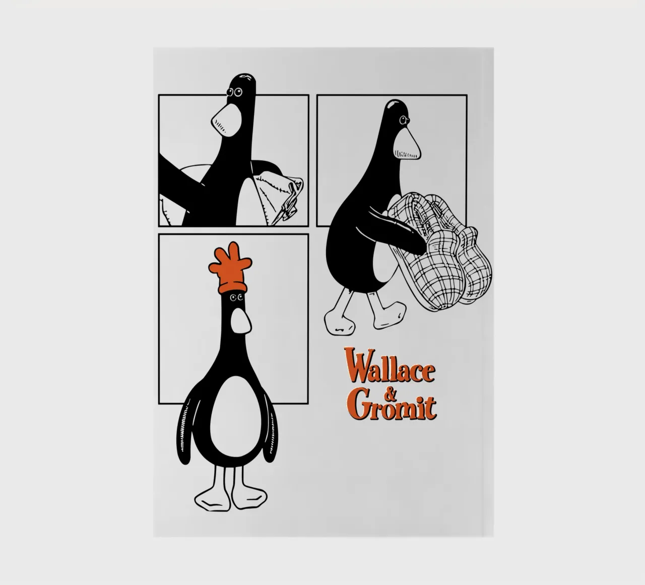 Feathers McGraw Noir Strip notebook by vantobbin