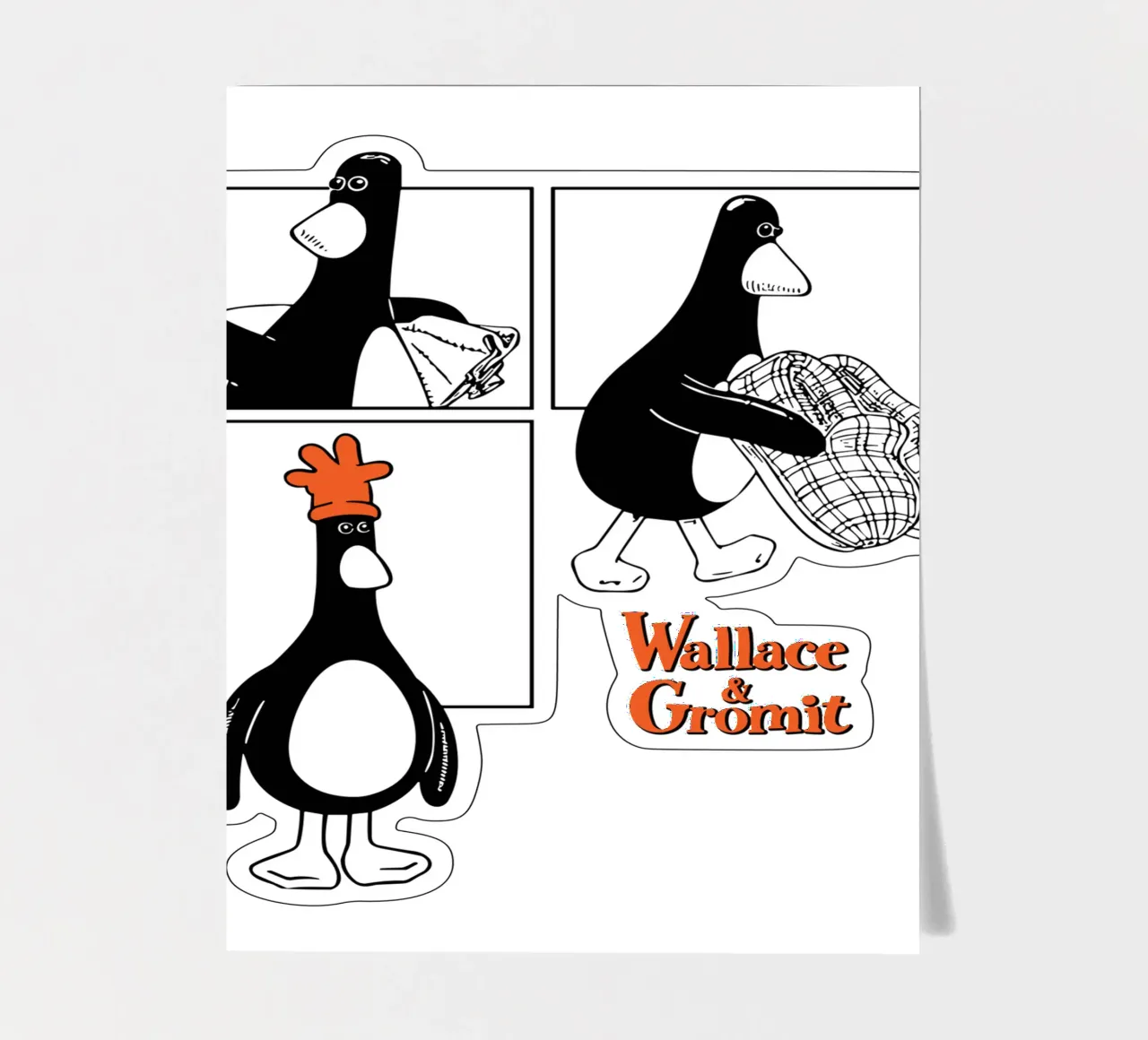 Feathers McGraw Noir Strip foglio adesivo da vantobbin