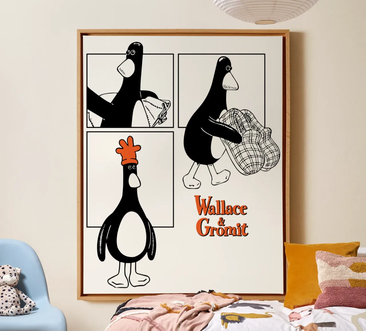 Feathers McGraw Noir Strip tela da vantobbin