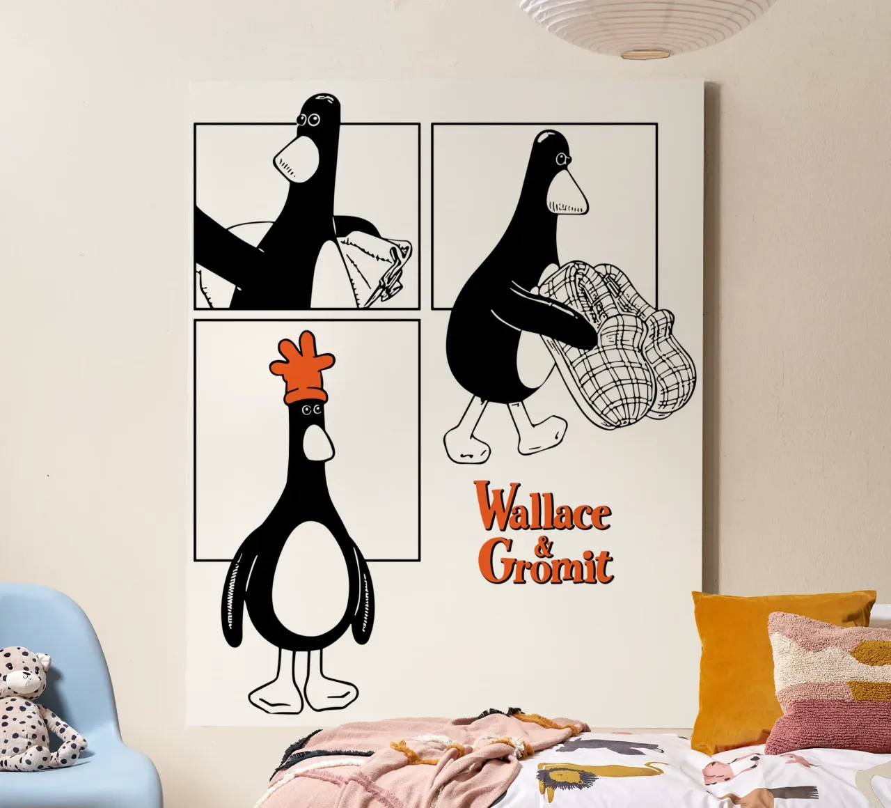Feathers McGraw Noir Strip tela da vantobbin