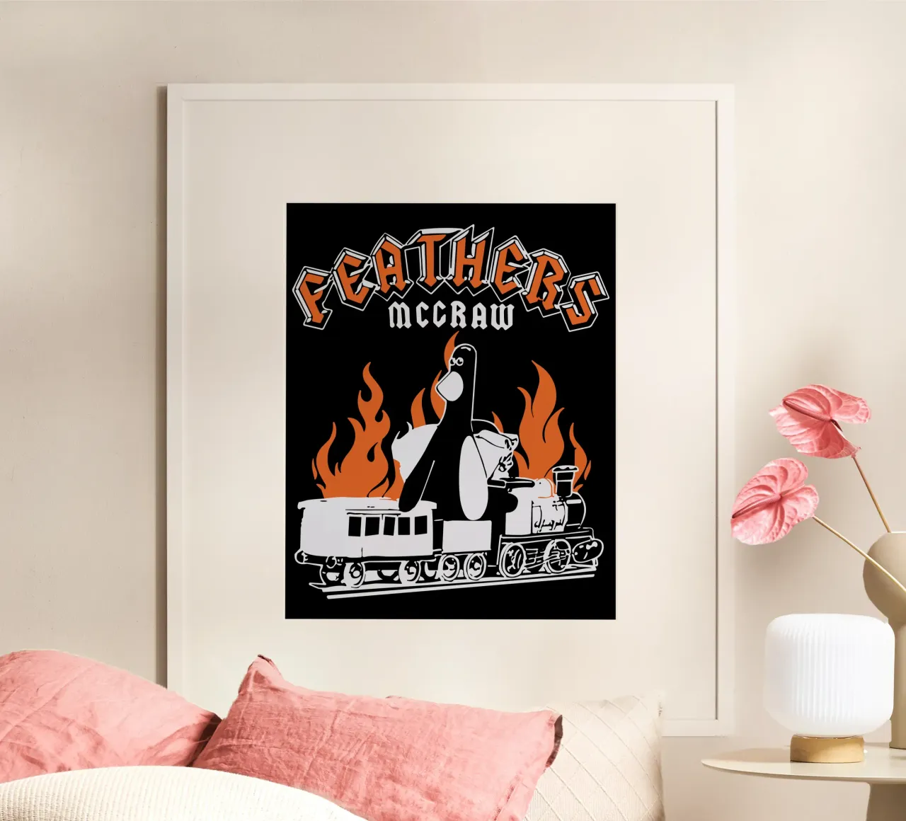 Feathers McGraw Rock Black poster da vantobbin