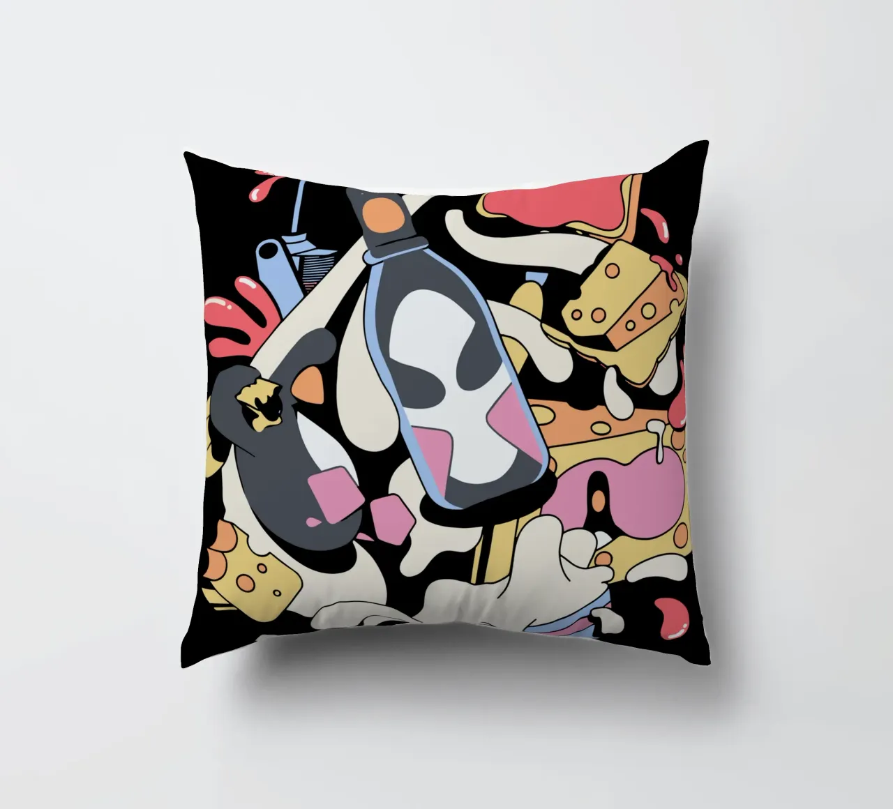 Feathers McGraw Trapped in a Bottle cuscino da vantobbin