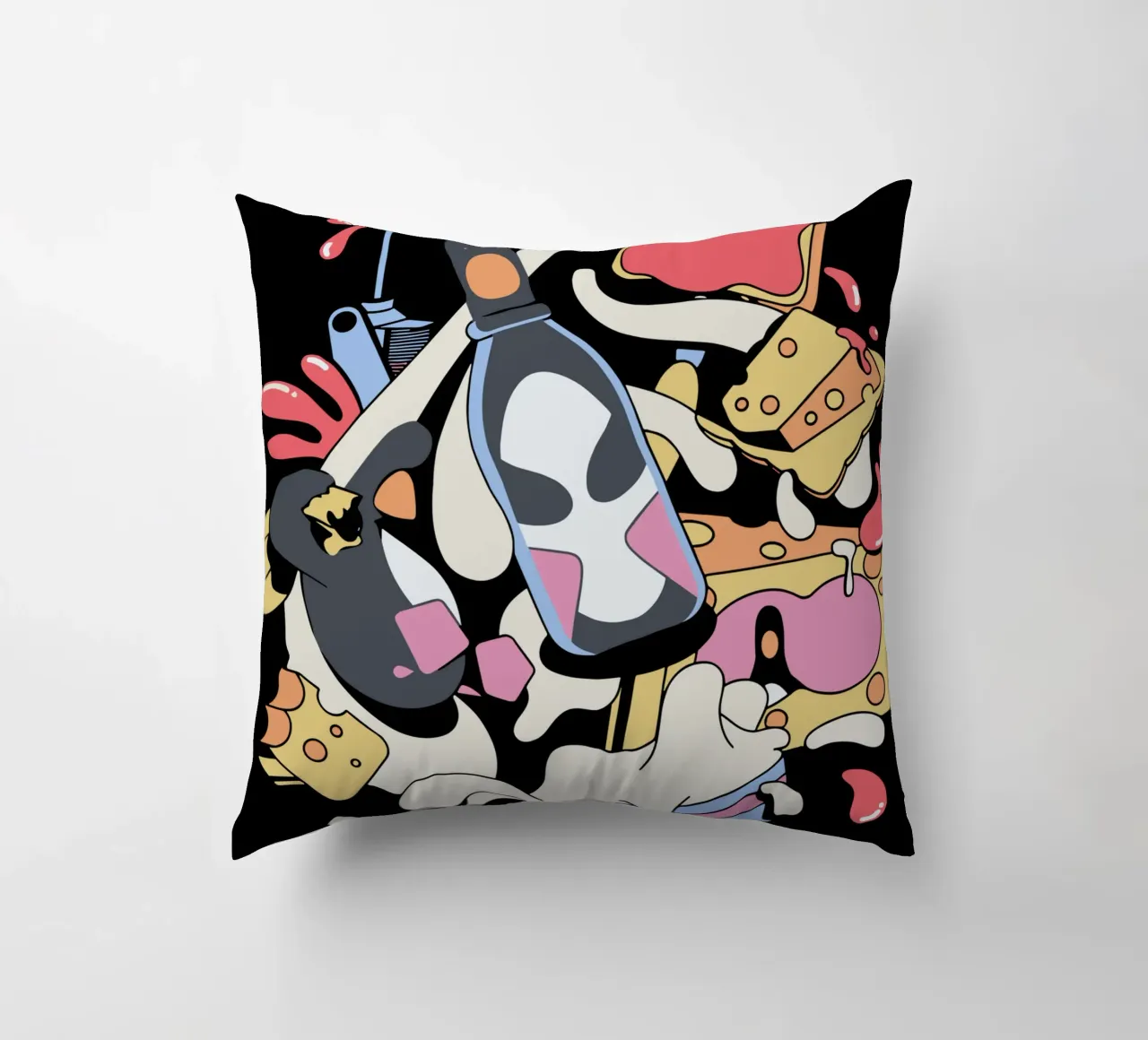 Feathers McGraw Trapped in a Bottle cuscino da vantobbin