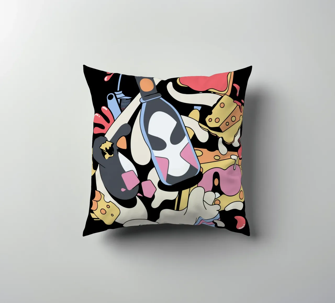 Feathers McGraw Trapped in a Bottle cuscino da vantobbin