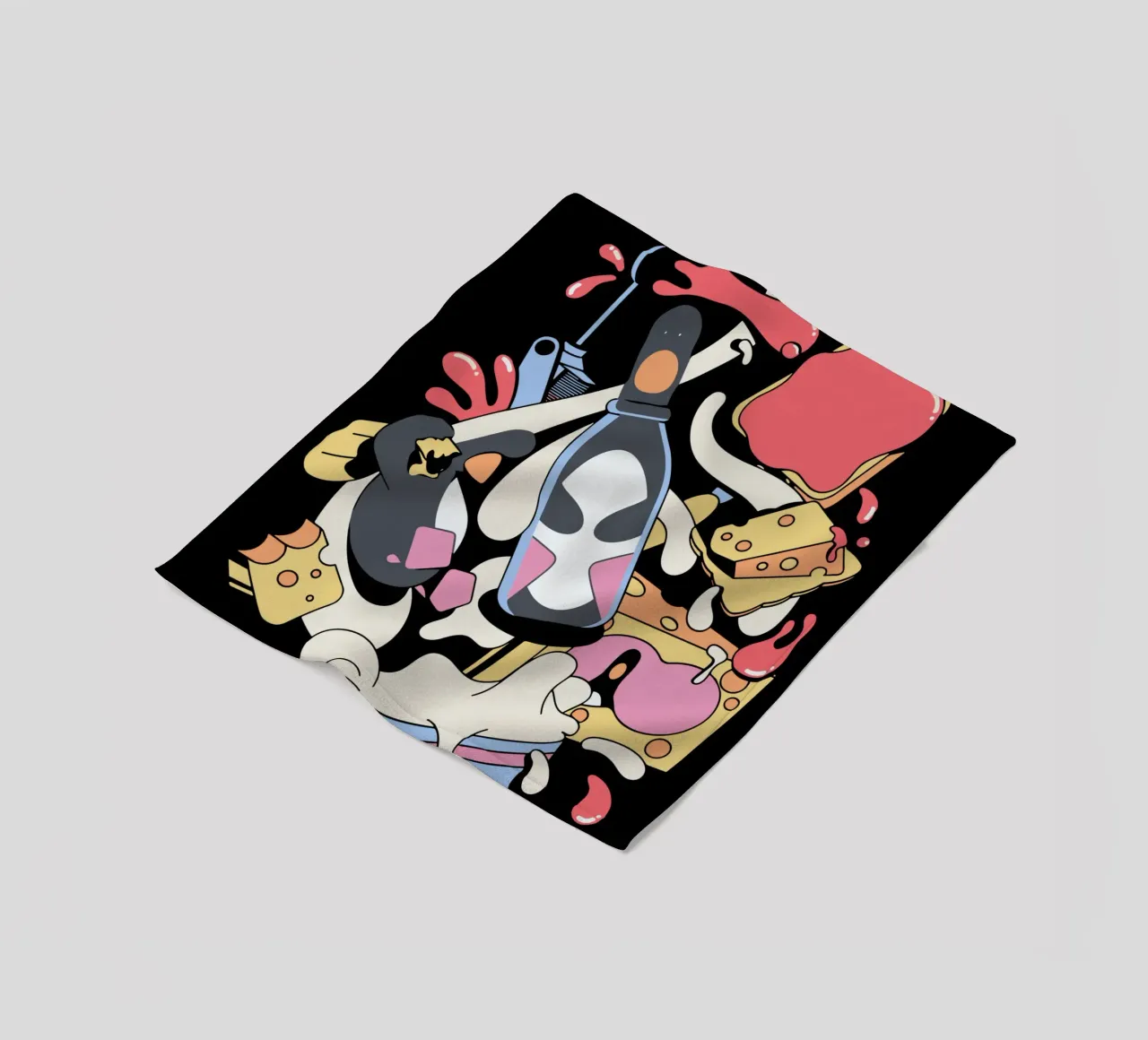 Feathers McGraw Trapped in a Bottle coperta in pile da vantobbin