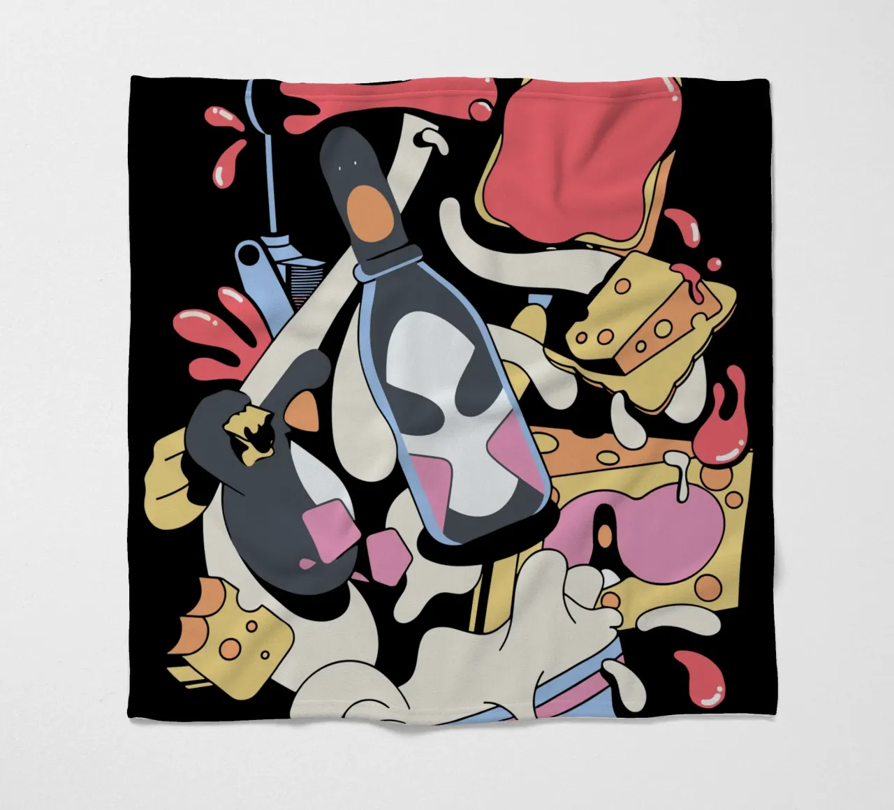 Feathers McGraw Trapped in a Bottle coperta in pile da vantobbin