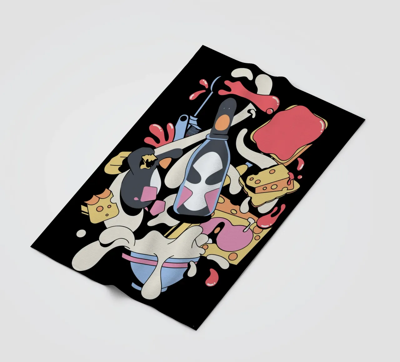 Feathers McGraw Trapped in a Bottle coperta in pile da vantobbin