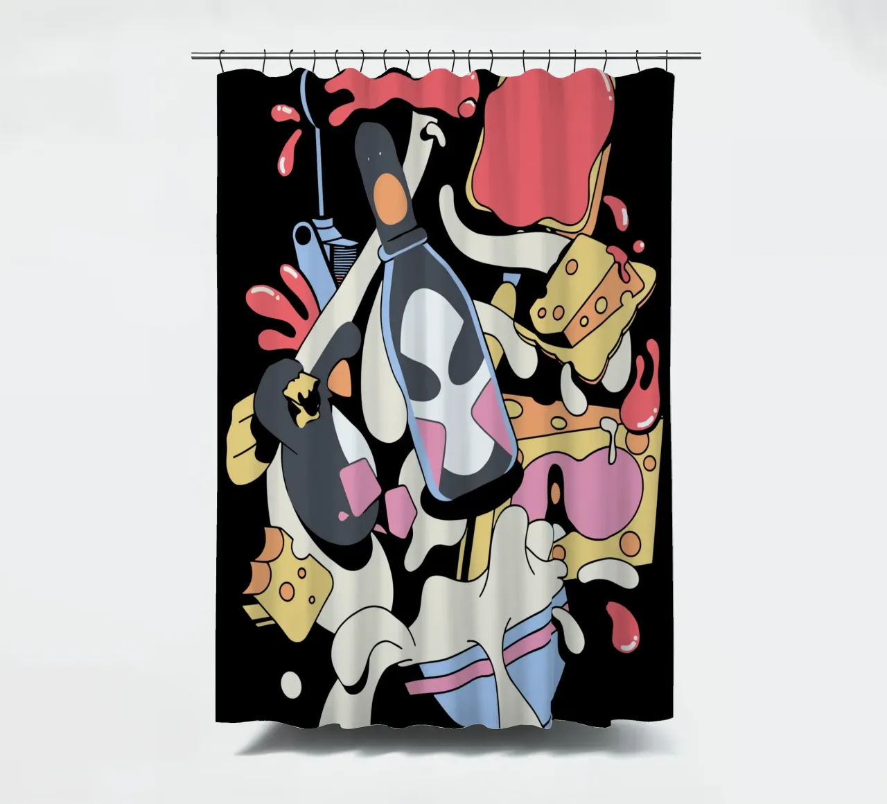 Feathers McGraw Trapped in a Bottle tenda da doccia da vantobbin