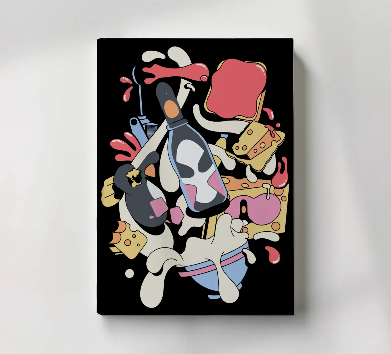 Feathers McGraw Trapped in a Bottle notebook by vantobbin