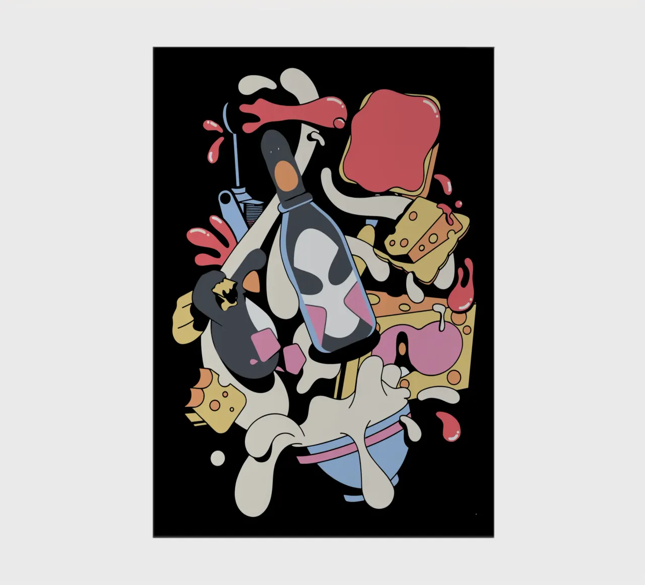 Feathers McGraw Trapped in a Bottle notebook by vantobbin