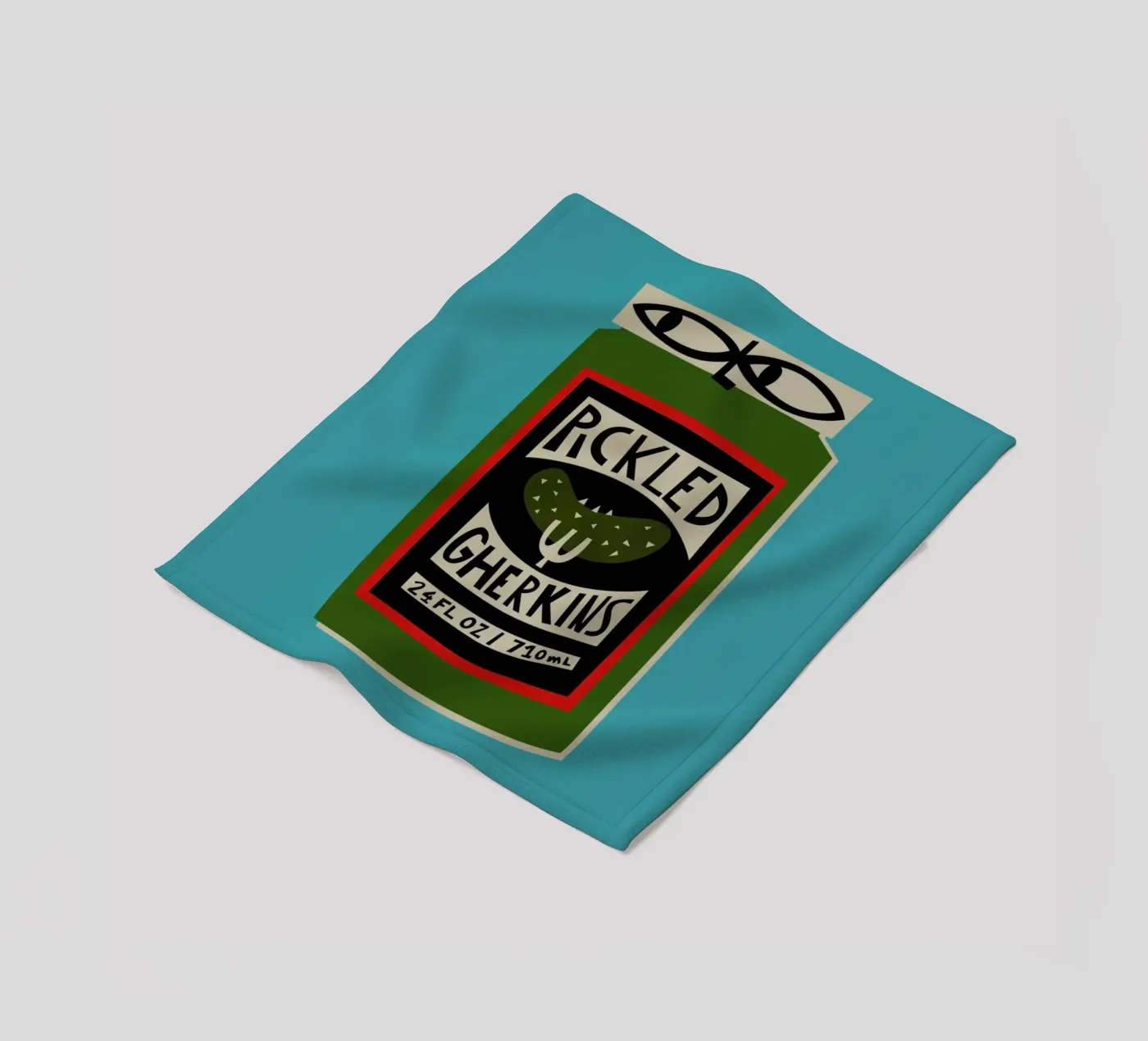 Augurken fleecedeken van Fox & Velvet