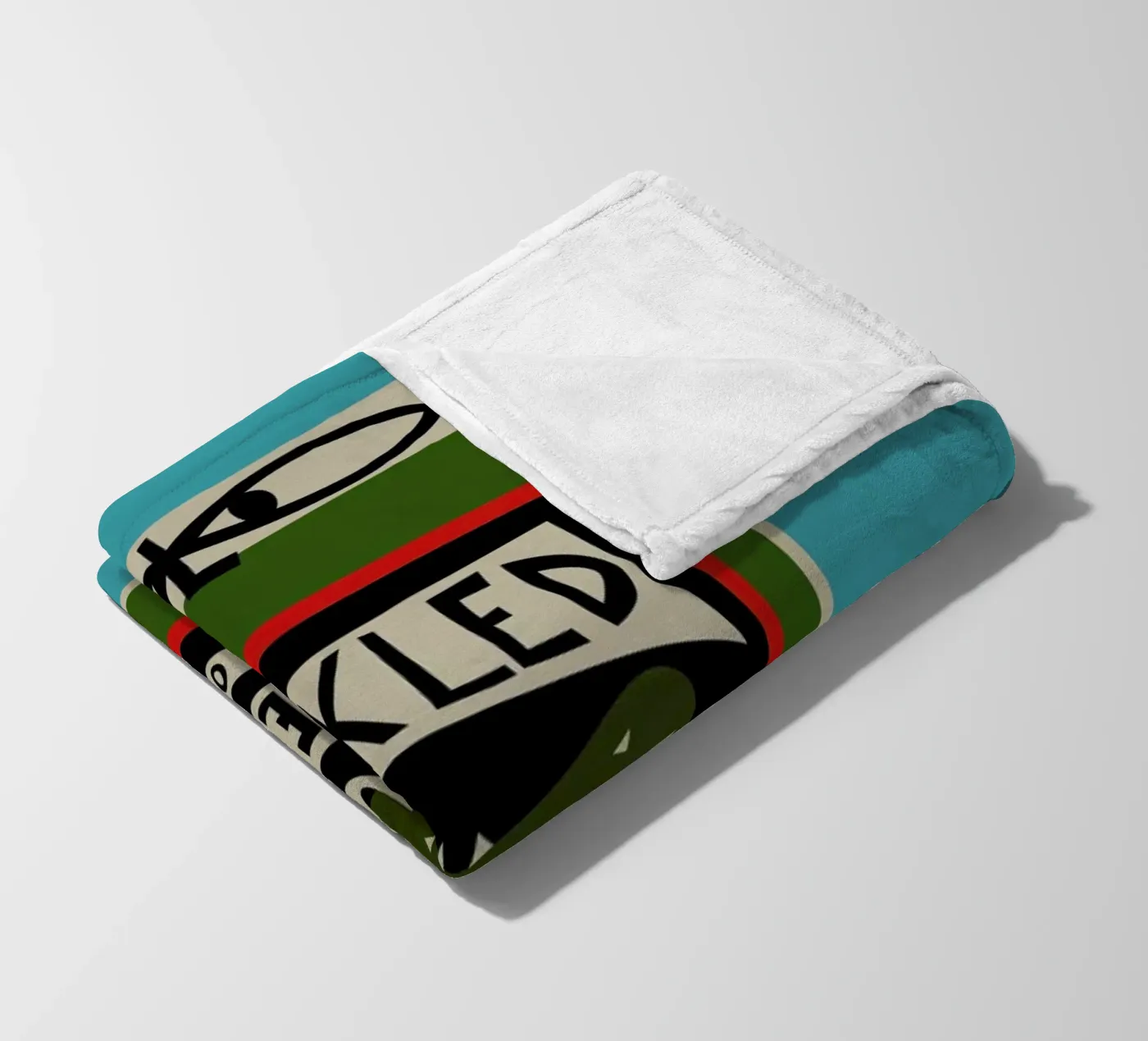 Augurken fleecedeken van Fox & Velvet