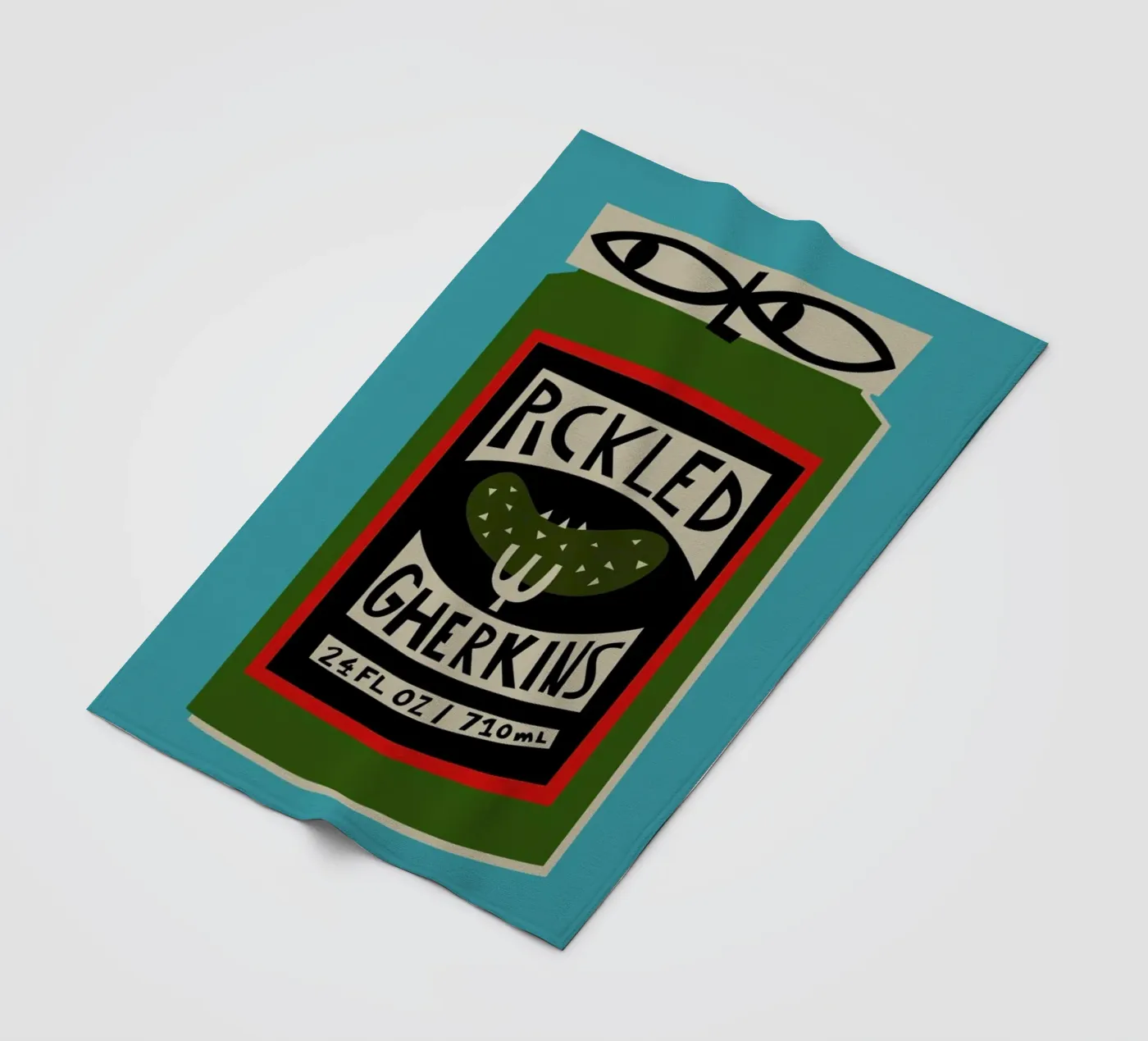 Augurken fleecedeken van Fox & Velvet