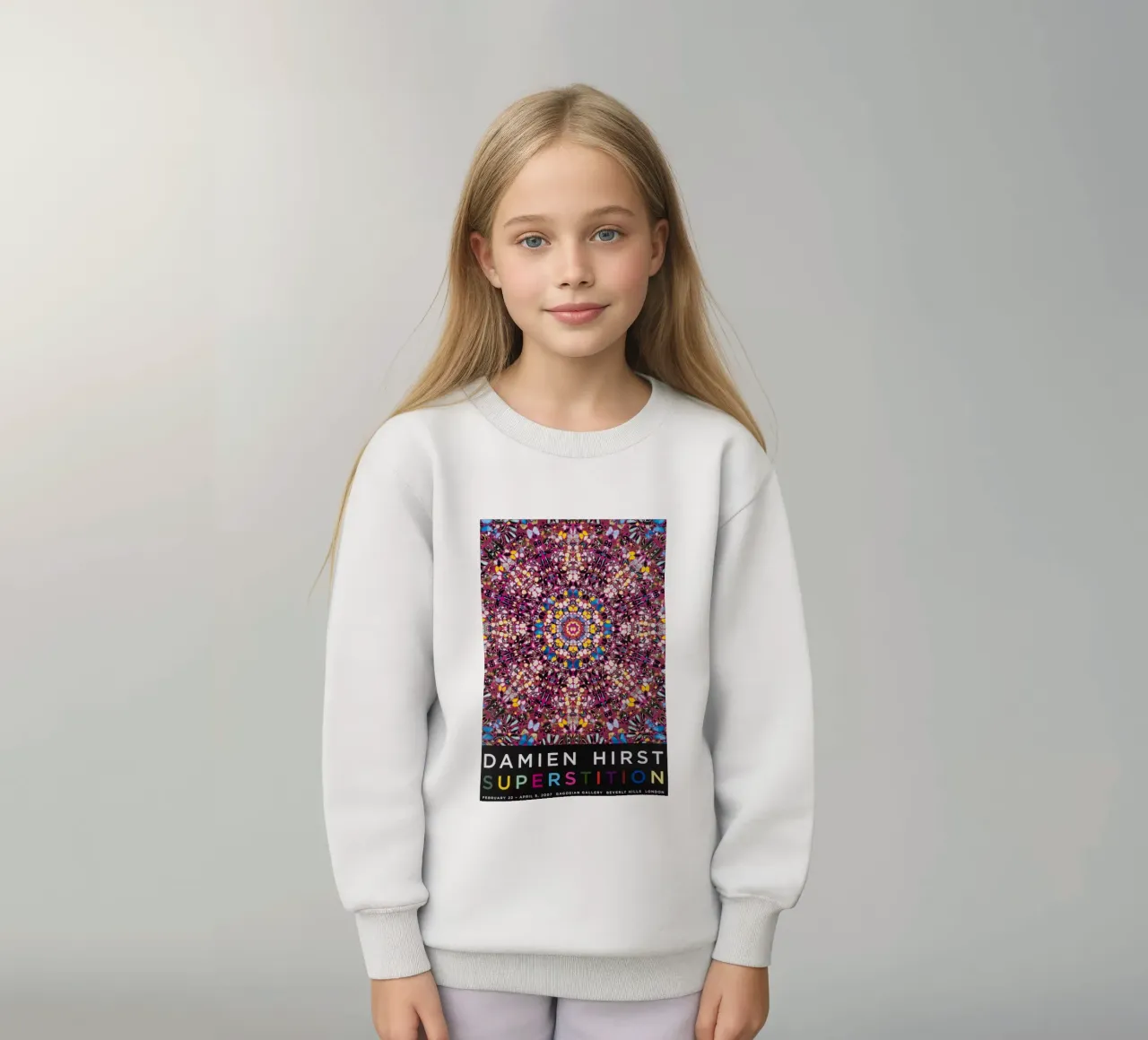 Damien Hirst Superstition kids sweatshirt by Romeyoprints